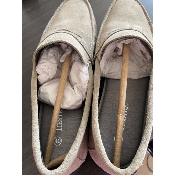 MARC JOSEPH NEW YORK Mens Moc Toe Nebraska Loafer Light Beige Size 8 Defected - Picture 7 of 7